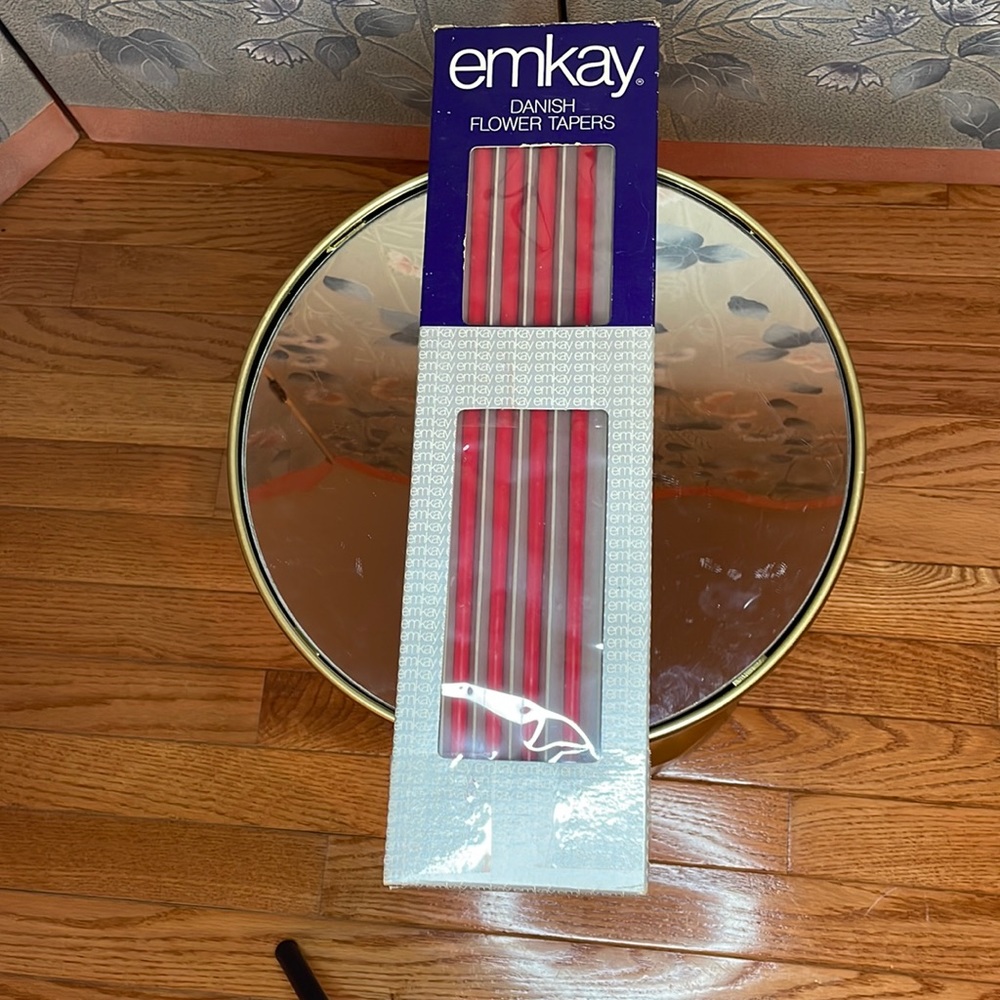 Emkay Danish Flower Tapers 1970 RARE
